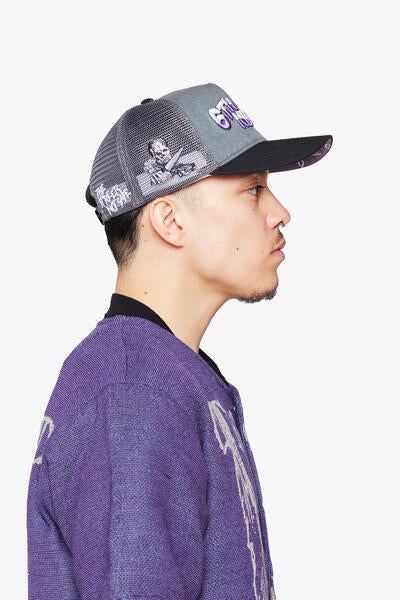 6Th Nbrhd Logo Snapback Hat - Mesh - Image 6
