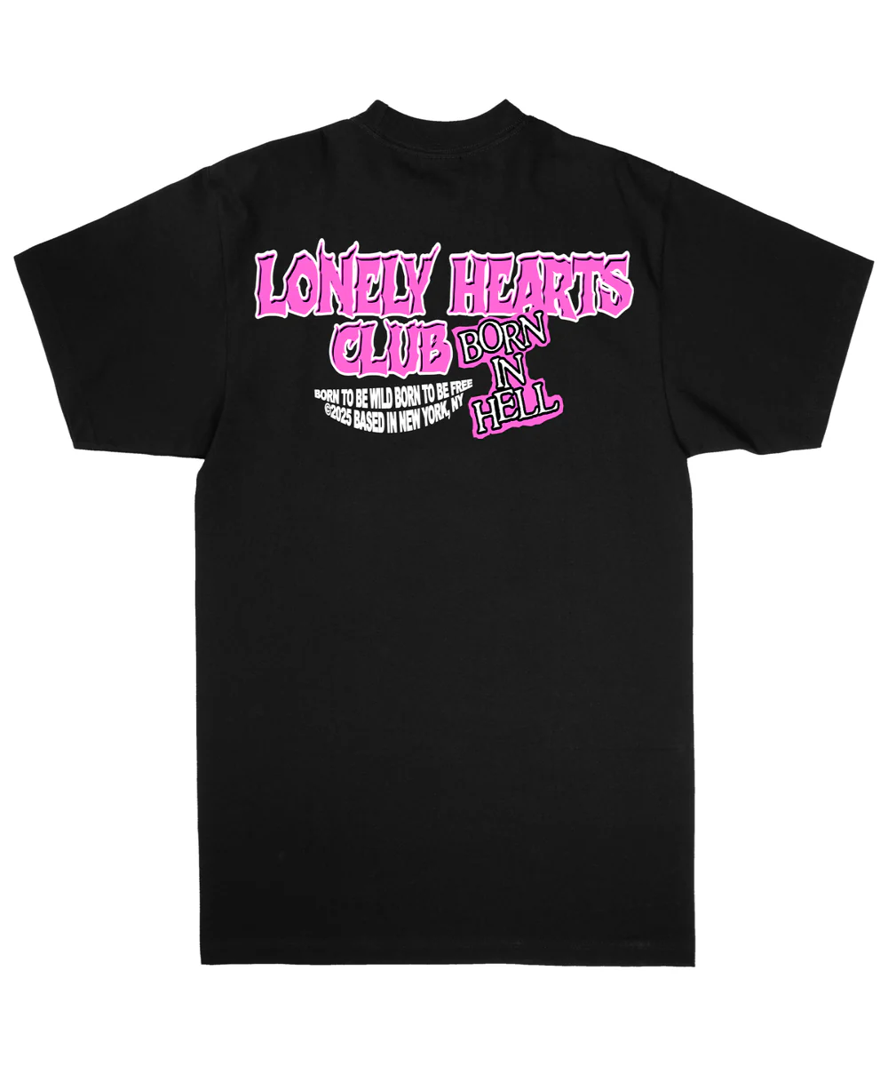 Lonely Hearts Club Born In Hell Tee T-Shirt - Image 3