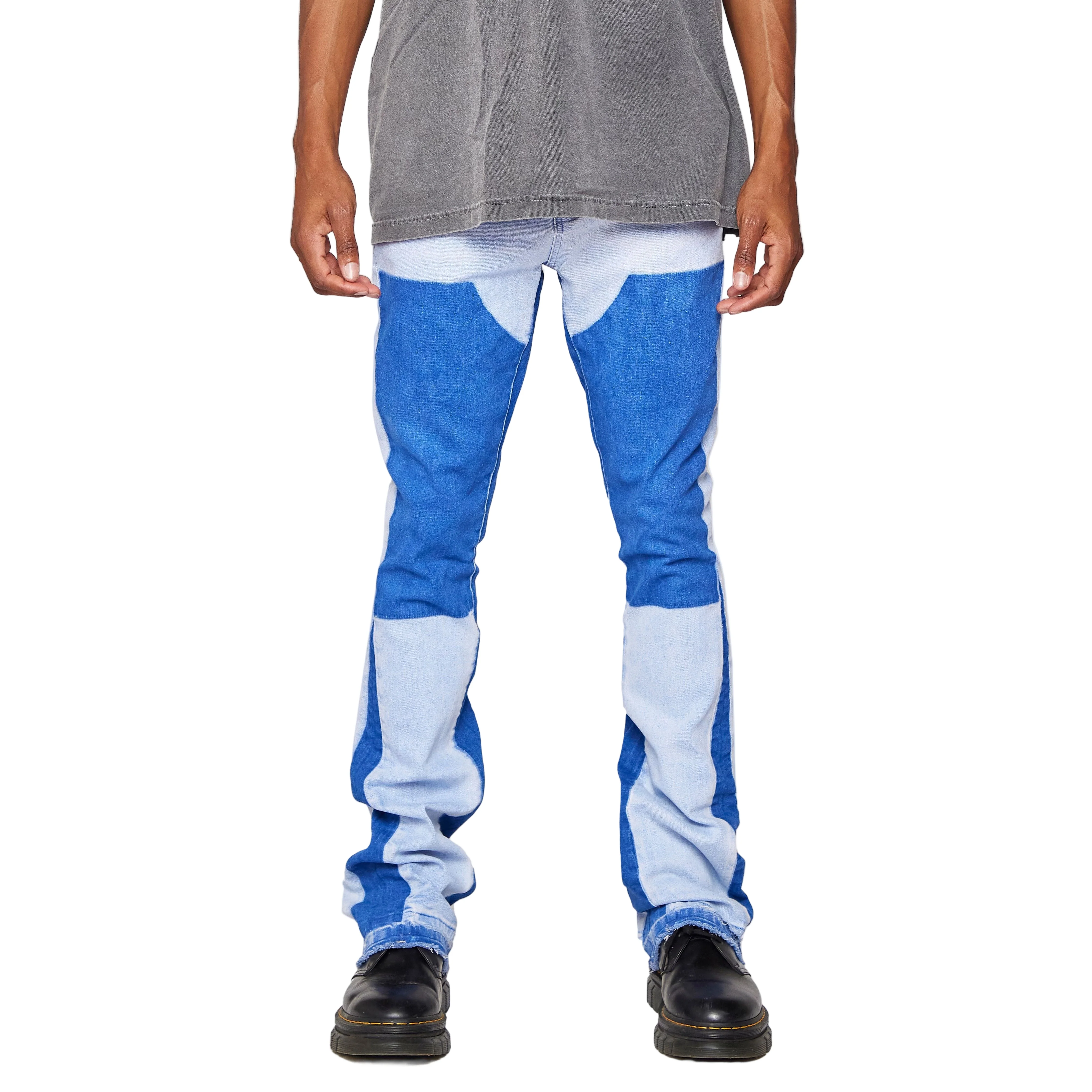 ANOM DENIM Flashka Denim Jeans - Patchwork - Image 13