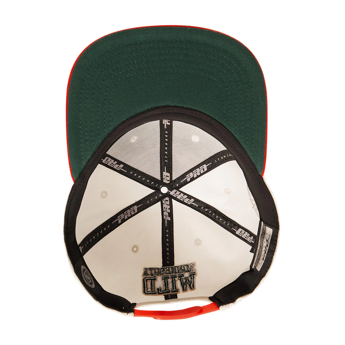Pro Standard Minnesota Wild Retro Classics Logo Wool Blend Snapback Hat - Image 7