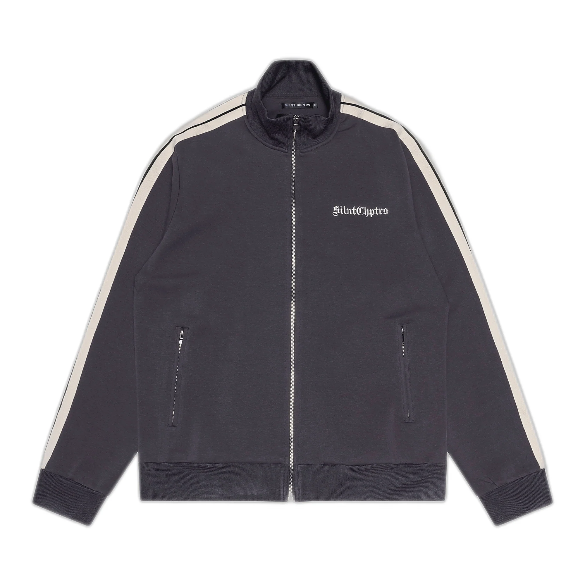 Silnt Chptrs Track Jacket - Striped Sleeves - Image 11
