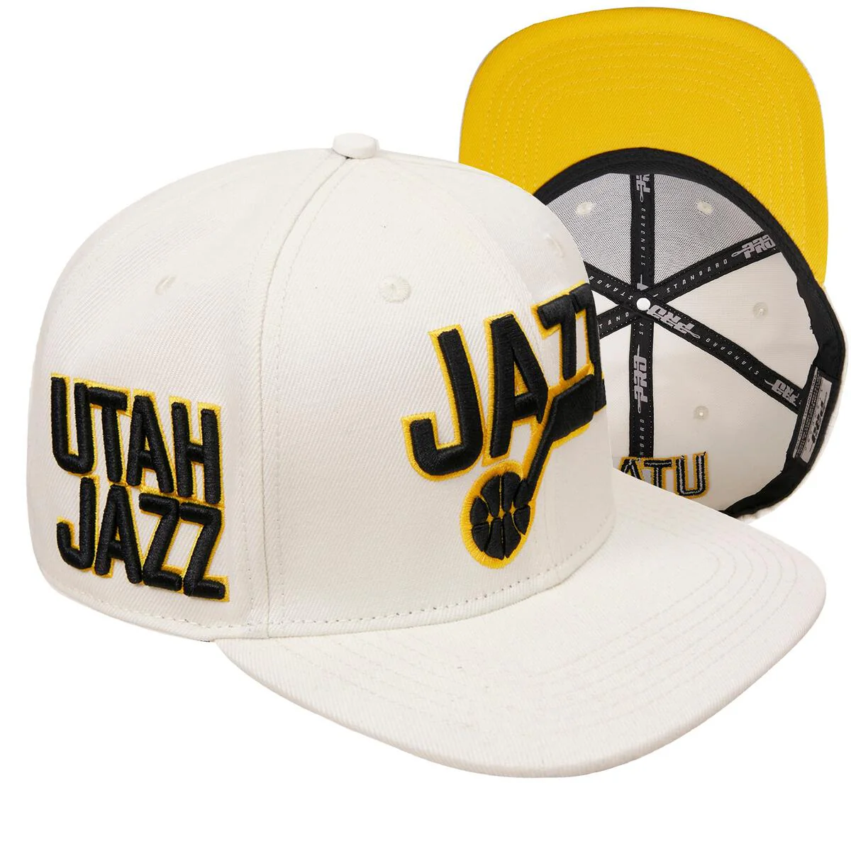 Pro Standard Utah Jazz Retro Classics Logo Snapback Hat - Image 6